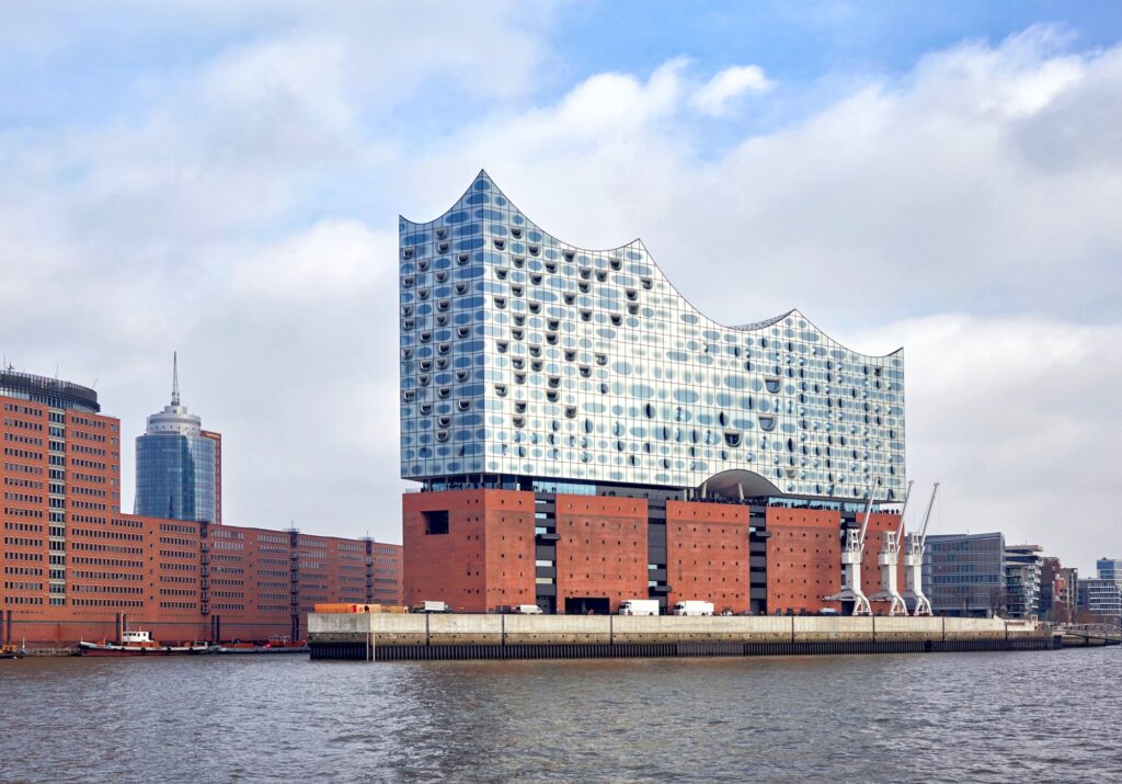 Elbphilharmonie; a concert hall in the HafenCity quarter of Hamburg, Germany